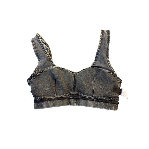 WISKII SPORTS BRA- VINTAGE BLACK DENIM - Picture 5 of 7